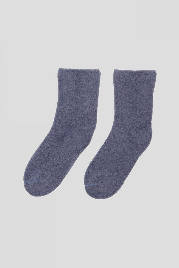BASERANGE anti-wrinkle insole cotton socks KOAS-LC-AU23 sea blue(KOK)